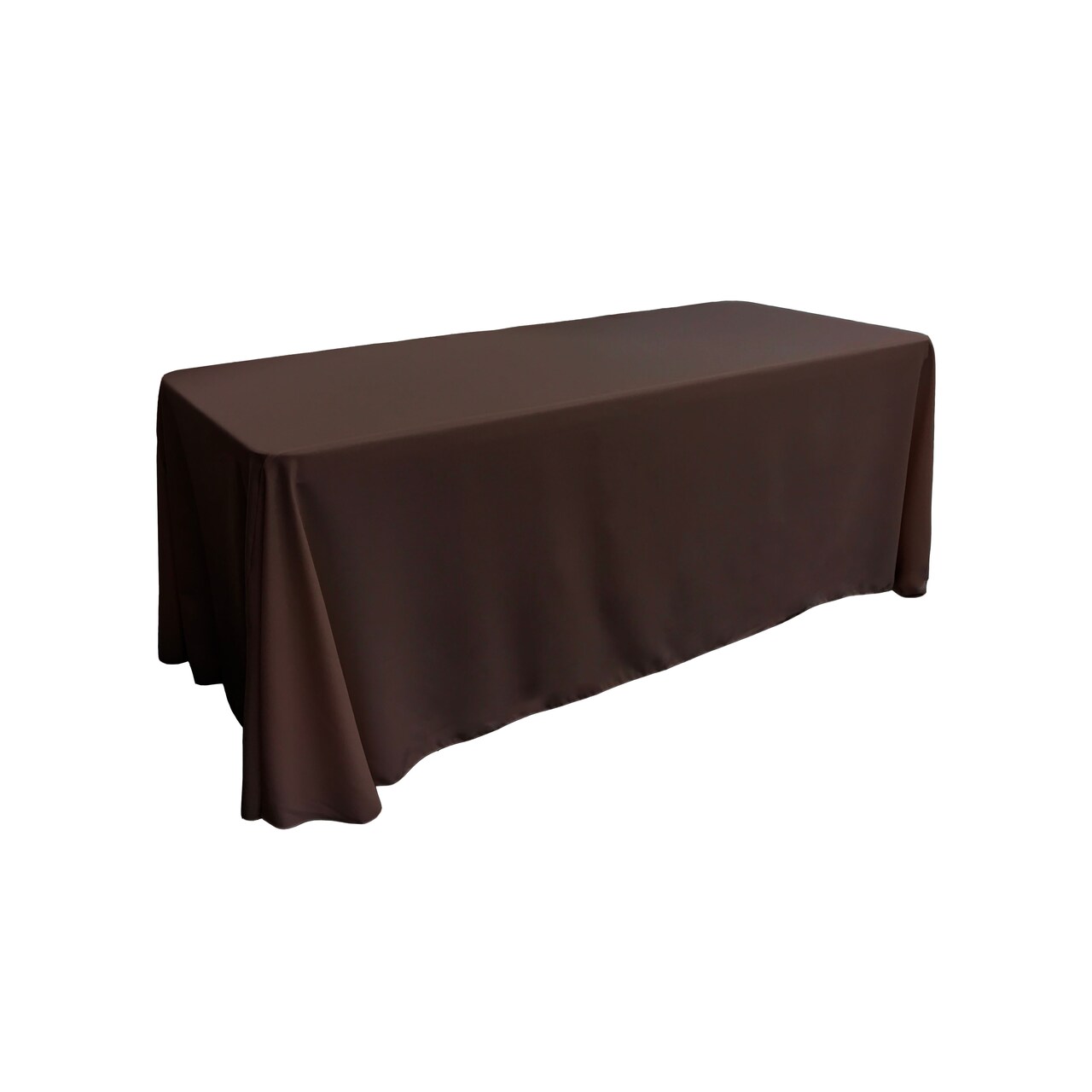 Floor Length Event Tablecloth 90x156 Poplin Cover for Buffet and Serving Tables